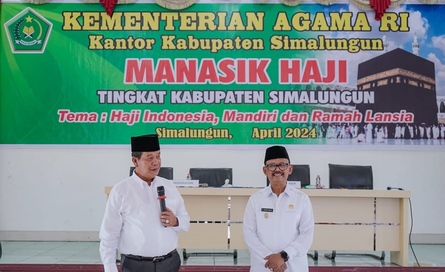 Bupati Dan Wabup Simalungun Kompak Hadiri Giat Manasik Haji