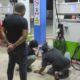 Personel Unit Tipidter Satreskrim Polresta Banda Aceh sedang mengecek salah satu SPBU di Banda Aceh. (Waspada/Zafrullah)