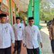 Kepala Kanwil Kemenag Aceh, H. Azhari, didampingi Kepala Kankemenag Aceh Timur, H Salamina, MAg, melakukan kunjungan kerja dalam rangka memberikan motivasi ke guru-guru di MTsN 7 Aceh Timur, Sabtu (27/4). Waspada/H. Muhammad Ishak