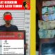 Tersangka AS bersama barang bukti diamankan polisi di Polres Aceh Timur, Sabtu (27/4) malam. Waspada/Ist.