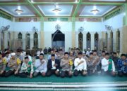 Wakapolda Sumut, Brigjen Pol Rony Samtana Safari Ramadhan di Masjid Al-Ikhlas Jl. Usaha Kelurahan Kwala Bingai Kecamatan Stabat Kabupaten Langkat, Rabu (3/4/2024) sore. Waspada/ist