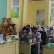 Tim JMS Kejari Langsa saat menyambangi SMK Negeri 3 Langsa, Senin (29/4). Waspada/Munawar