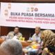 Kapolres Aceh Singkil AKBP Suprihatiyanto saat menyampaikan tausyiah agama, pada momen berbuka puasa bersama wartawan dan para Perwira di Mapolres, Rabu (3/4/2024). WASPADA/ist.