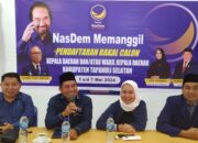 Partai NasDem Buka Pendaftaran Balon Bupati Dan Wakil Bupati Tapsel