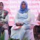 Wali Kota Pematangsiantar Susanti Dewayani (paling kanan) bersama sejumlah tokoh perempuan Sumut turut membacakan sejumlah surat Kartini saat menghadiri puncak peringatan Hari Kartini ke-146 tingkat Provsu di The Hill Hotel & Resort Sibolangit, Jl. Letjend Jamin Ginting, Desa Suka Makmur, Kec. Sibolangit, Kab. Deli Serdang, Selasa (40/4).(Waspada-Ist).
