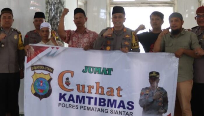 Dekatkan Diri Ke Masyarakat, Kapolres P.Siantar Jumat Curhat