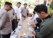 Polres Humbahas Cek Urine