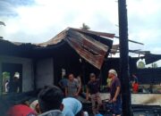 Kondisi rumah sesudah kejadian kebakaran.(Waspada/ist).