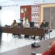 Wakil Bupati Madina, Atika Azmi Nasution saat memimpin rapat bersama Forkopimda terkait PETI, Kamis (4/4). (Waspada/ist)
