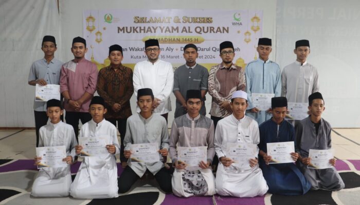 Selama Mukhayyam Al Quran, Enam Santri Dayah DQA Selesaikan Hafalan 30 Juz