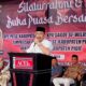 Ketua DPW Partai Aceh, Kabupaten Pidie H Sarjani Abdullah, pada acara buka puasa bersama di kantor PA setempat, Minggu (7/4) Waspada/Muhammad Riza