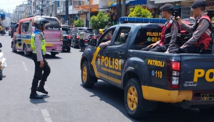 Antisipasi Macet, Tim I Pengurai Kemacetan Polres P.Siantar Patroli