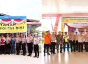Kapolres Nias Tinjau Pos Pengamanan Hari Raya Idulfitri 