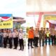 Kapolres Nias, AKBP Revi Nurvelani, SH, S.IK, MH bersama rombongan meninjau sejumlah Pos Pelayan dan Pengamanan Terpadu Ops Ketupat Toba 2024 yang tersebar di wilayah hukum Polres Nias, Senin (8/4). Waspada/Ist