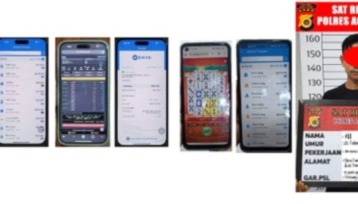 Diduga Berjudi, Pria Asal Idi Cut – Idi Rayeuk Ditangkap Polisi