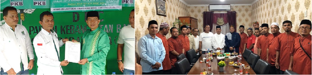 Balon Bupati Abdya Salman Alfarisi ST, saat bersilaturrahim dengan Kader PKB Abdya dan Kader PKS Abdya. Foto direkam Minggu (28/4) lalu.Waspada/Syafrizal