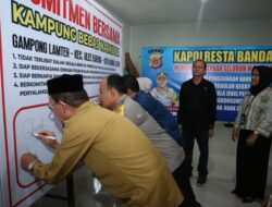 Launching Lamteh Kampung Bebas Narkoba, Ini Pesan Pj Wali Kota