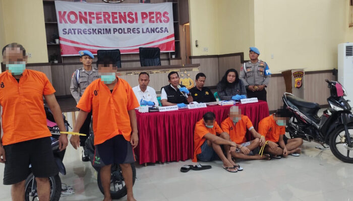 Petik 7 Sepeda Motor, Dua Pria Asal Deliserdang Ditangkap