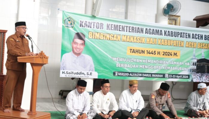 Asisten I Sekda Aceh Besar Buka Bimbingan Manasik Haji Tahun 2024
