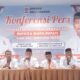 Ketua DPD PKS Deliserdang, Junaidi Parapat didampingi Pengurus lainnya saat menggelar konferensi pers. (Waspada/Edward Limbong).