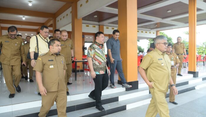 Pj Gubernur Bersama Pj Bupati Aceh Besar Sambut Kedatangan Irjen Kemendagri