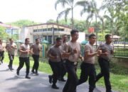 Jaga Stamina Prima, Wakapolres Langkat Lari Pagi 