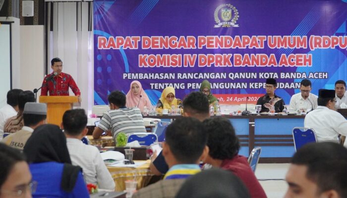 Ketua DPRK Buka RDPU Raqan Pembangunan Kepemudaan