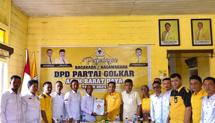 Safaruddin Daftar di Partai Golkar Maju Balon Bupati Abdya