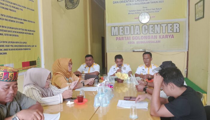 Rapat DPD II Golkar Subulussalam Jadwalkan Pentahapan Penjaringan Cakada/Cawakada