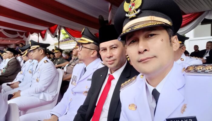 Pj Bupati Agara Hadiri Upacara Otda XXVIII Di Surabaya