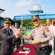 Kapolsek Siborongborong, AKP S.Purba,SH,MH salam komando dengan Kepala Lapas Siborongborong, Krisman Ziliwu,SH saat perayaan HBP Ke-60 tahun 2024. Waspada/ist