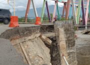 Jembatan Rangka Baja Mbarung Terancam Putus