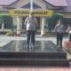 Apel siaga di Lapangan Jananuraga Polres Langkat dipimpin langsung Kapolres Langkat AKBP Faisal Rahmat Husein Simatupang SIK SH MH, Senin (22/04/2024). Waspada/ist 