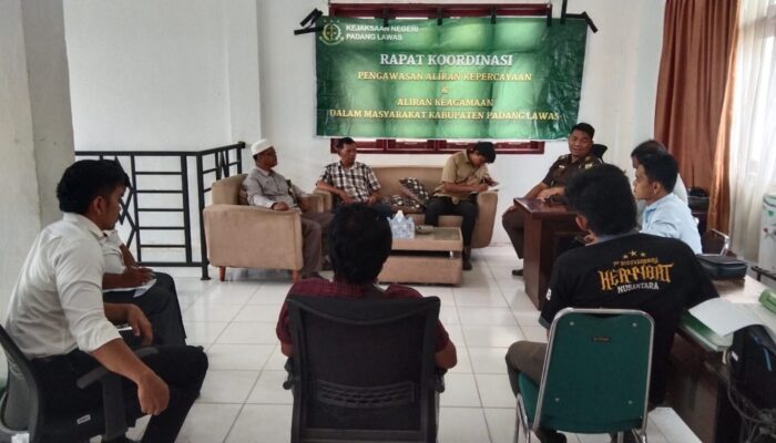 Kejari Palas Gelar Rakor Pengawasan Aliran Kepercayaan Jaga Kekondusifan