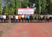 Apel dilaksanakan di halaman Mapolres Langkat, Jalan Proklamasi, Rabu( 3 /4/2024 ) pagi .