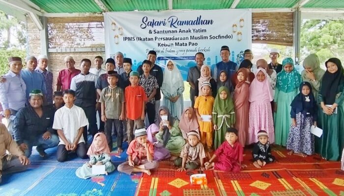 IPMS Dan Socfindo Matapao Gelar Safari Ramadan Dan Santuni Anak Yatim