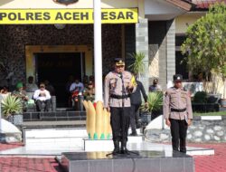 Kapolres Aceh Besar Gelar Apel Pasukan Operasi Ketupat Seulawah