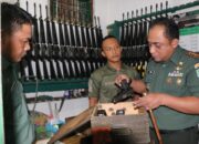 Dandim 0104/Atim Periksa Kelengkapan Dan Keamanan Gudang Senjata