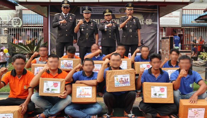 Rutan Tarutung Gelar Upacara Dan Syukuran HBP Ke-60 Tahun 2024