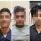 Pelaku Judi online saat diamankan di Polres Aceh Barat, Jumat (26/4).(Waspada/Ist)