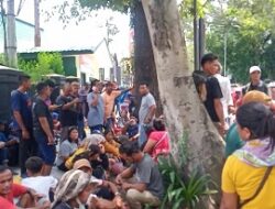 Ratusan Warga Pancurbatu Aksi Damai Di Denpom I/5 Medan
