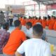 SUASANA buka puasa warga binaan dan keluarga di Lapas Kelas I Medan. Waspada/ist