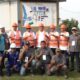 PJ. Gubsu Hassanudin dan Dirut Perumda Tirtanadi Kabir Bedi diabadikan bersama karyawan Tirtanadi di kantor cabang Sunggal, Medan, Sabtu (27/4). Waspada/Ist