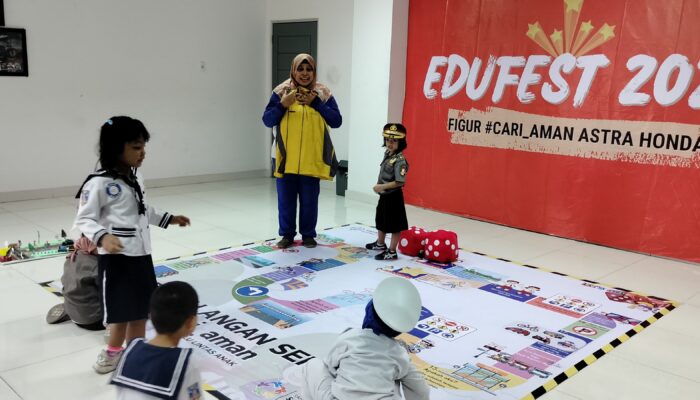 Edufest Figur #Cari_Aman, Tanam Etika Berlalu Lintas Anak Usia Dini