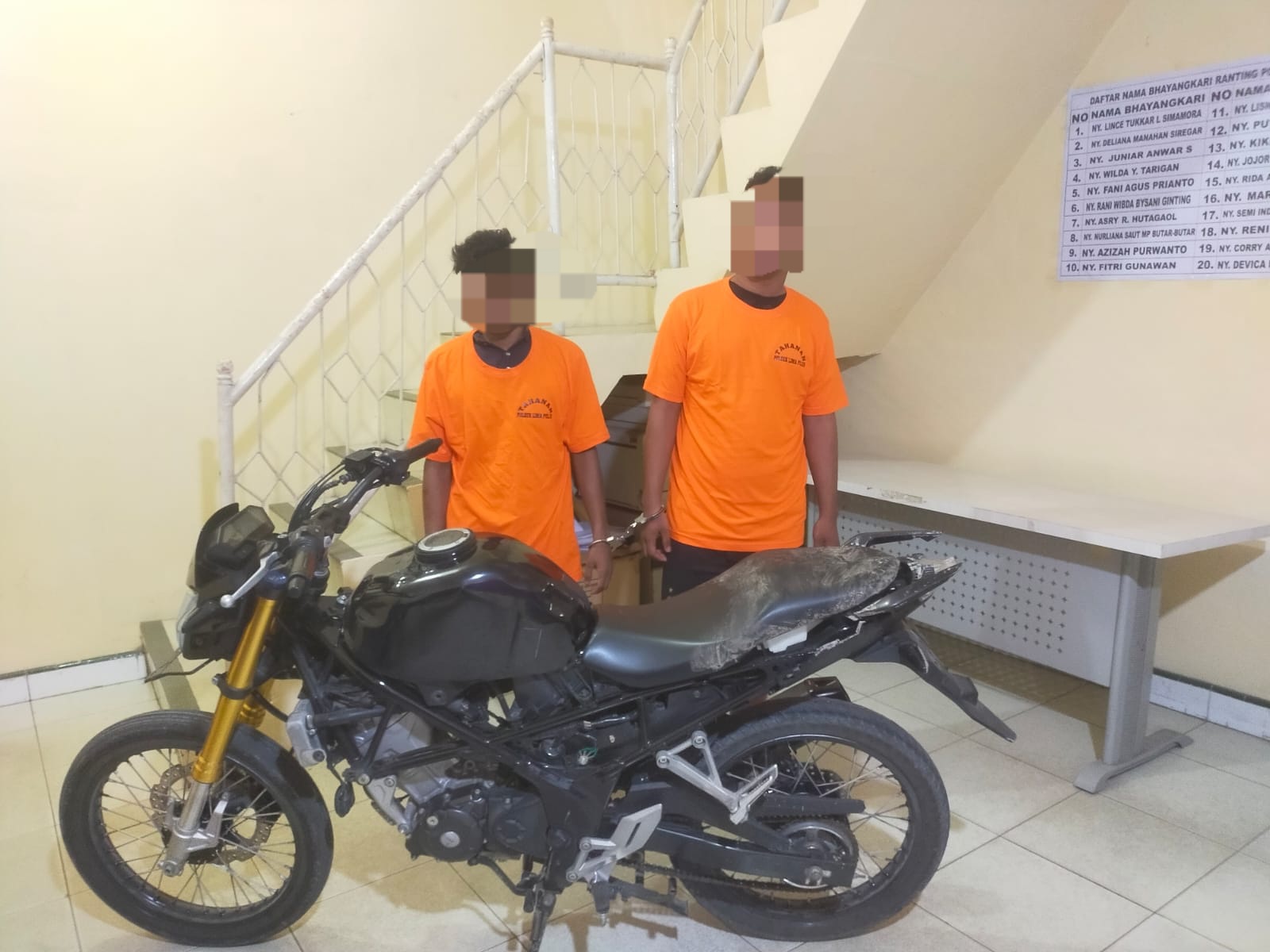 Dua Tersangka Maling Sepeda Motor Diciduk