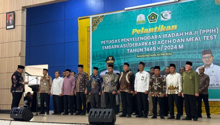 44 Panitia Penyelenggara Ibadah Haji Embarkasi Aceh 2024 Dilantik