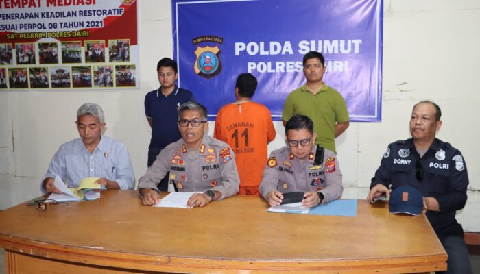Sat Reskrim Polres Dairi Ringkus Tersangka Kasus Penghinaan Suku Pakpak