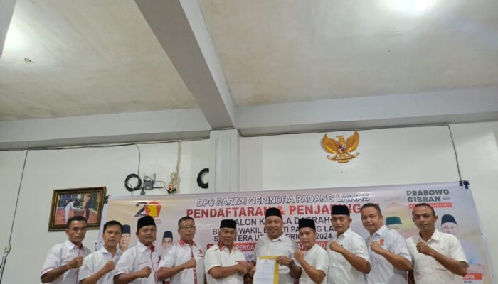 DPC Partai Gerindra Terima Pendaftaran Balon Bupati Palas