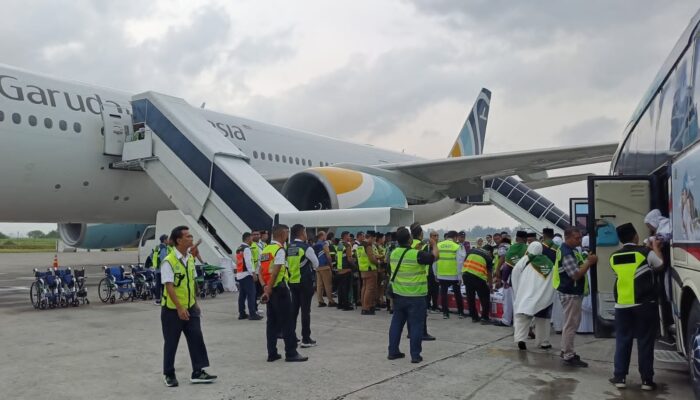 Kloter 1 Asal Kab.Asahan Terbang Lancar Di KNIA