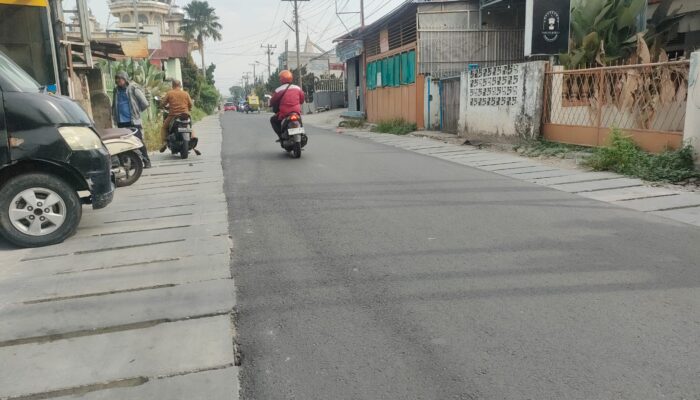 Perbaikan Saluran Drainase dan Pengaspalan Jalan Bahagia Telah Selesai, Warga Mengaku Puas dan Merasakan Manfaatnya